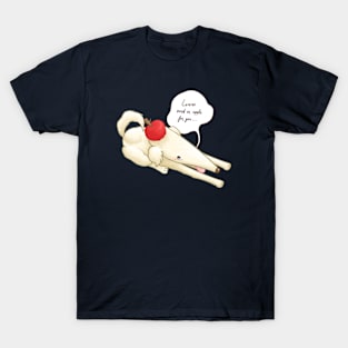 Borzoi Dog Put an Apple on Head T-Shirt